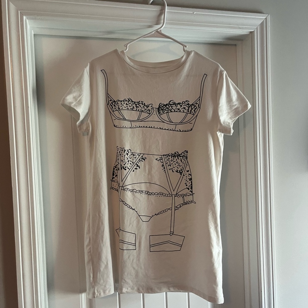 Nightgown with Lingerie Design